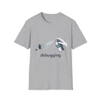 Debugging graphic T-shirt in Sport Grey, front view